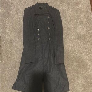 Bebe Grey Double-Breasted Coat